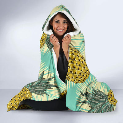 Pineapple Pattern Print Design PP03 Hooded Blanket-JORJUNE.COM