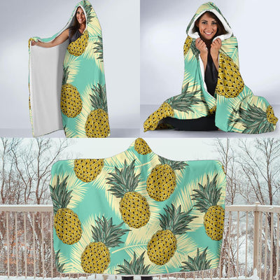 Pineapple Pattern Print Design PP03 Hooded Blanket-JORJUNE.COM