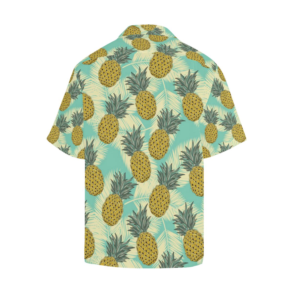 Pineapple Pattern Print Design PP03 Men Hawaiian Shirt-JorJune