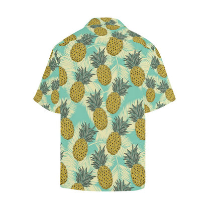 Pineapple Pattern Print Design PP03 Men Hawaiian Shirt-JorJune