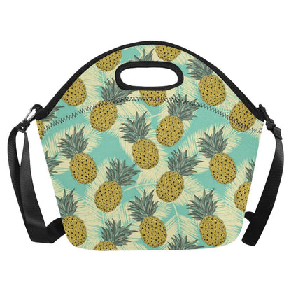 Pineapple Pattern Print Design PP03 Neoprene Lunch Bag-JorJune