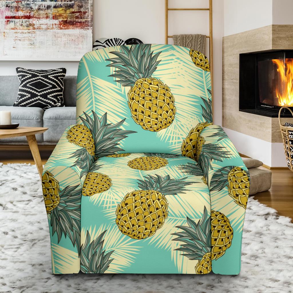 Pineapple Pattern Print Design PP03 Recliner Slipcover-JORJUNE.COM