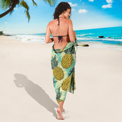 Pineapple Pattern Print Design PP03 Sarong Pareo Wrap-JORJUNE.COM