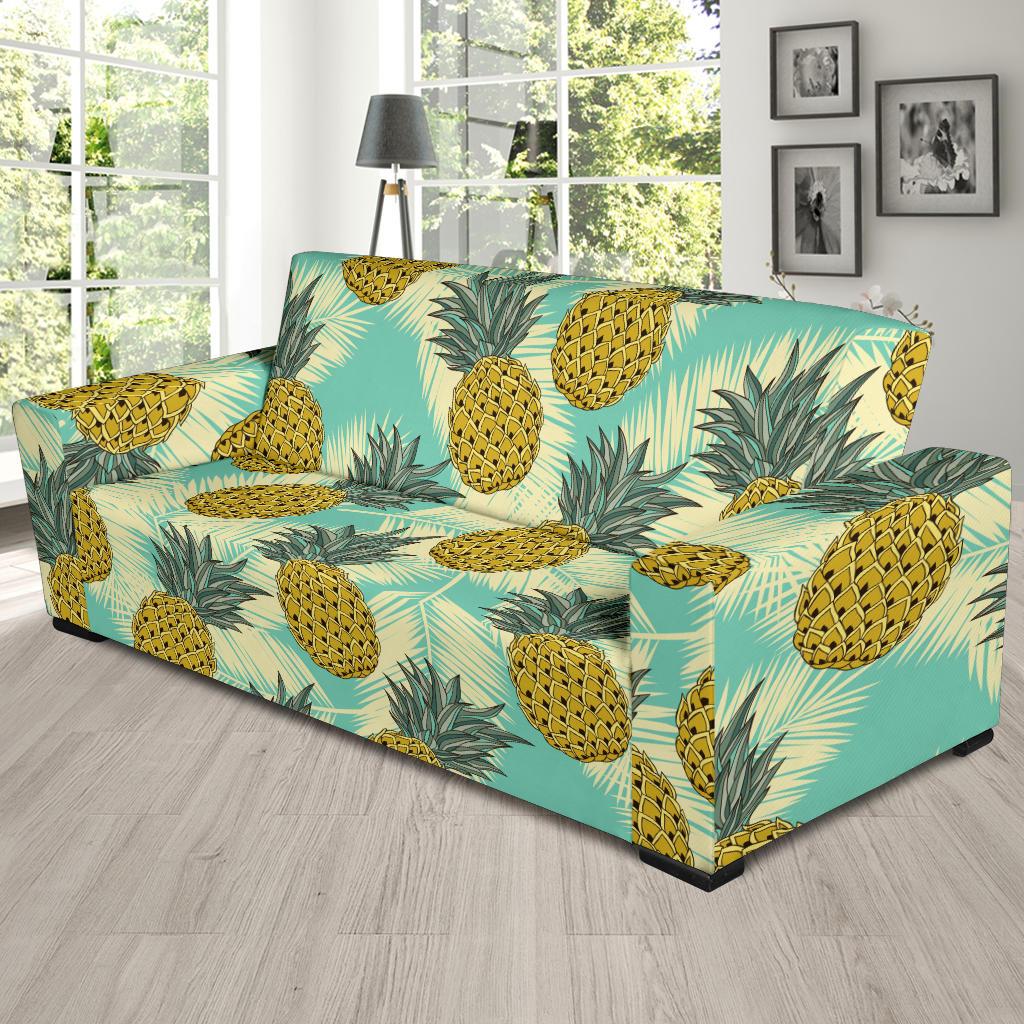 Pineapple Pattern Print Design PP03 Sofa Slipcover-JORJUNE.COM