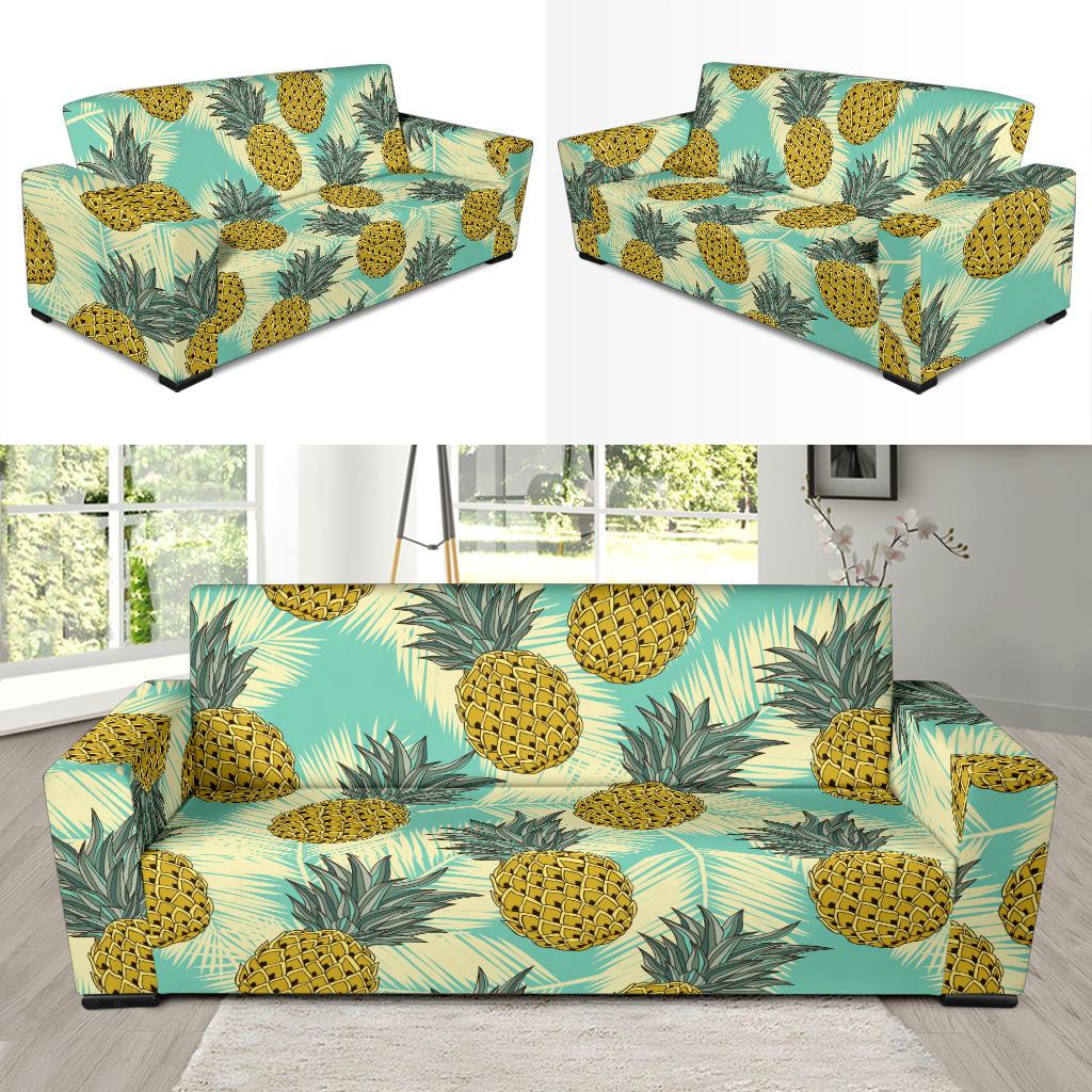 Pineapple Pattern Print Design PP03 Sofa Slipcover-JORJUNE.COM