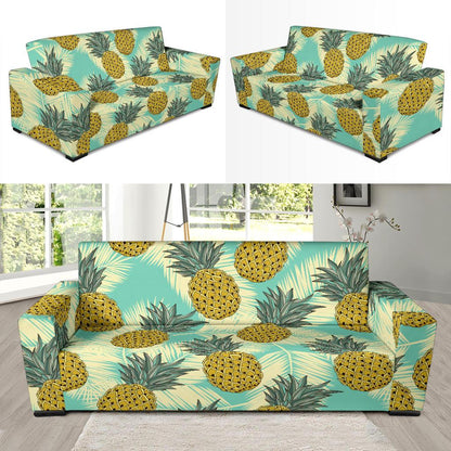 Pineapple Pattern Print Design PP03 Sofa Slipcover-JORJUNE.COM