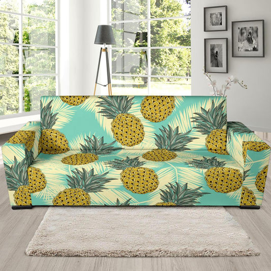 Pineapple Pattern Print Design PP03 Sofa Slipcover-JORJUNE.COM