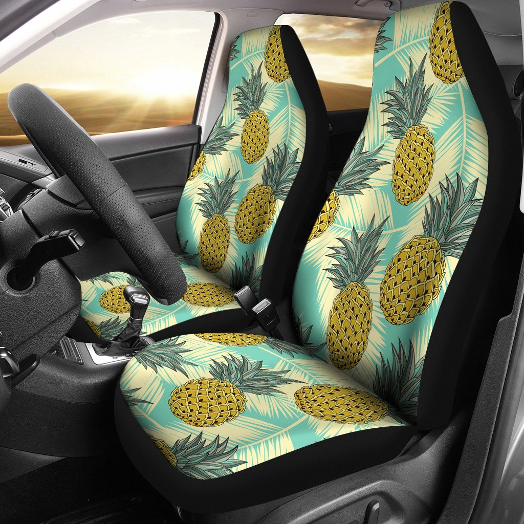 Pineapple Pattern Print Design PP03 Universal Fit Car Seat Covers-JorJune