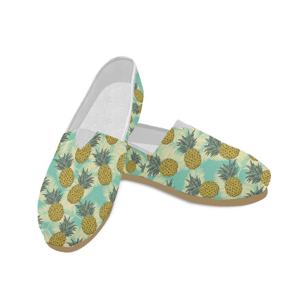Pineapple Pattern Print Design PP03 Women Casual Shoes-JorJune.com