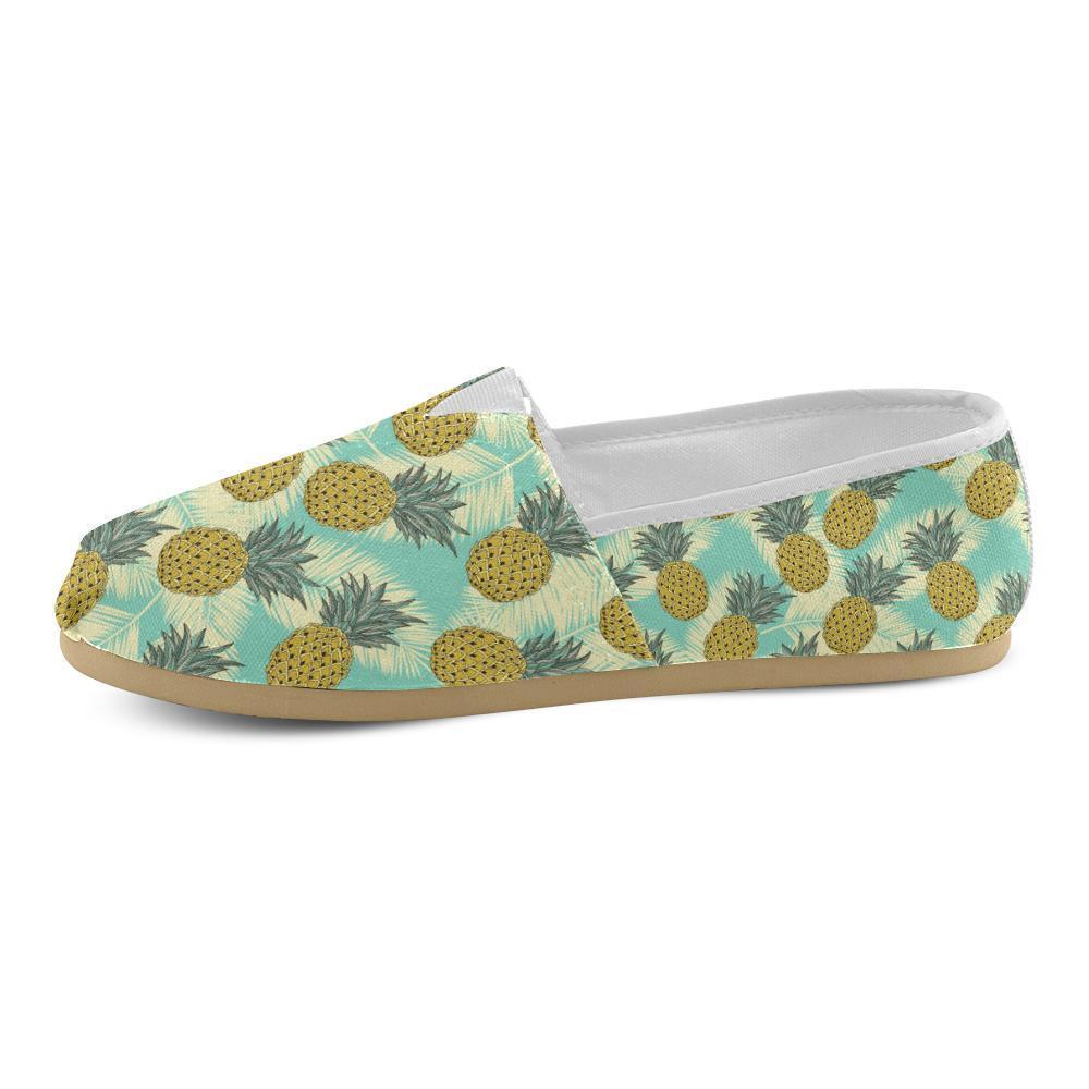 Pineapple Pattern Print Design PP03 Women Casual Shoes-JorJune.com