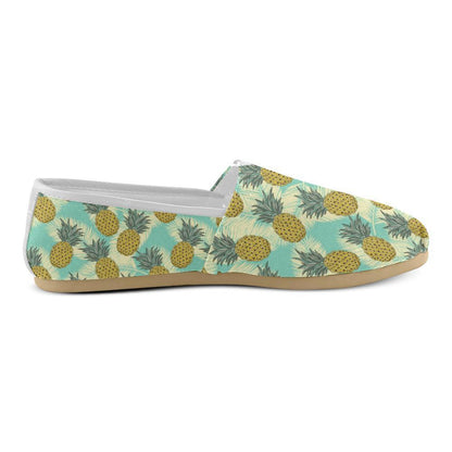 Pineapple Pattern Print Design PP03 Women Casual Shoes-JorJune.com