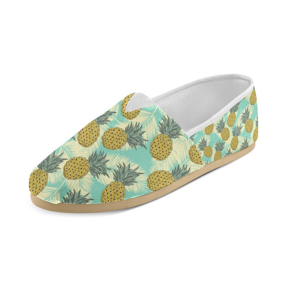 Pineapple Pattern Print Design PP03 Women Casual Shoes-JorJune.com