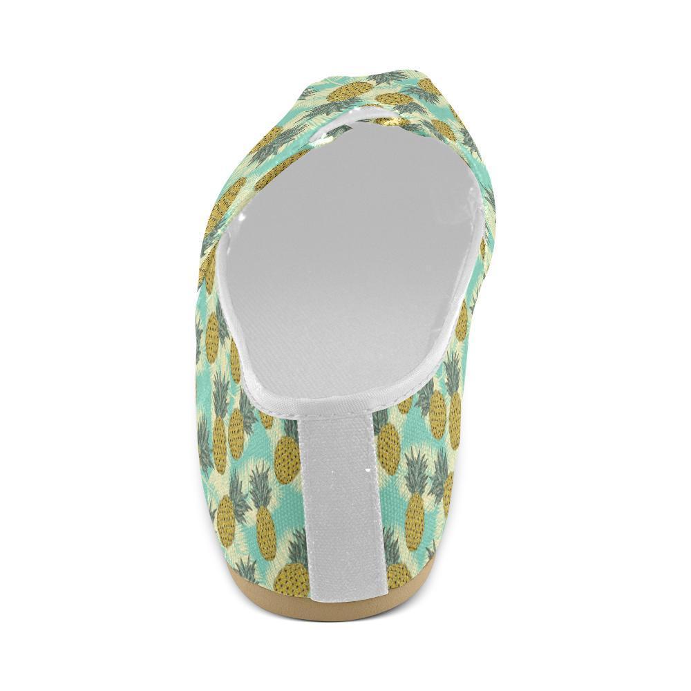 Pineapple Pattern Print Design PP03 Women Casual Shoes-JorJune.com