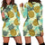 Pineapple Pattern Print Design PP03 Women Hoodie Dress