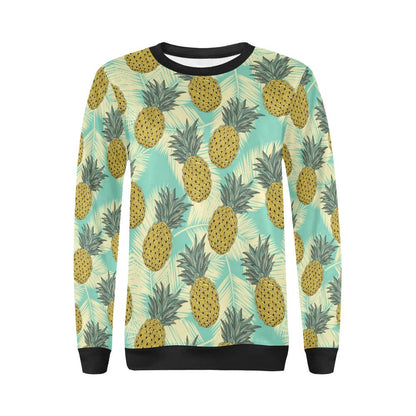 Pineapple Pattern Print Design PP03 Women Long Sleeve Sweatshirt-JorJune
