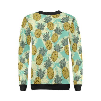 Pineapple Pattern Print Design PP03 Women Long Sleeve Sweatshirt-JorJune