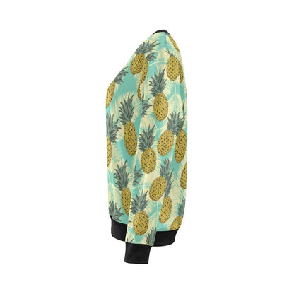 Pineapple Pattern Print Design PP03 Women Long Sleeve Sweatshirt-JorJune
