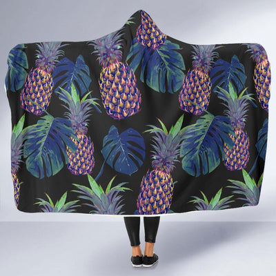 Pineapple Pattern Print Design PP04 Hooded Blanket-JORJUNE.COM