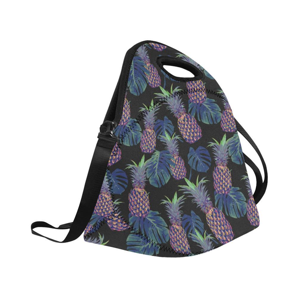 Pineapple Pattern Print Design PP04 Neoprene Lunch Bag-JorJune
