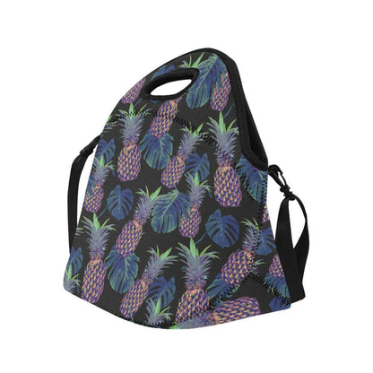 Pineapple Pattern Print Design PP04 Neoprene Lunch Bag-JorJune