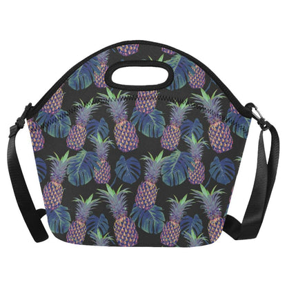 Pineapple Pattern Print Design PP04 Neoprene Lunch Bag-JorJune