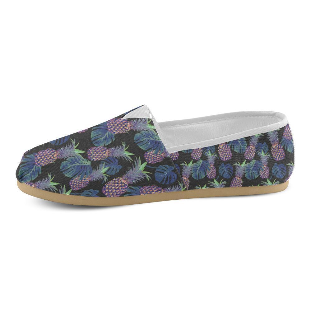 Pineapple Pattern Print Design PP04 Women Casual Shoes-JorJune.com