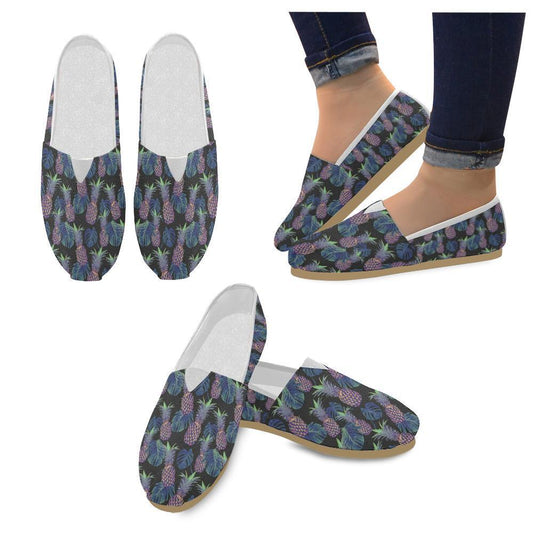 Pineapple Pattern Print Design PP04 Women Casual Shoes-JorJune.com