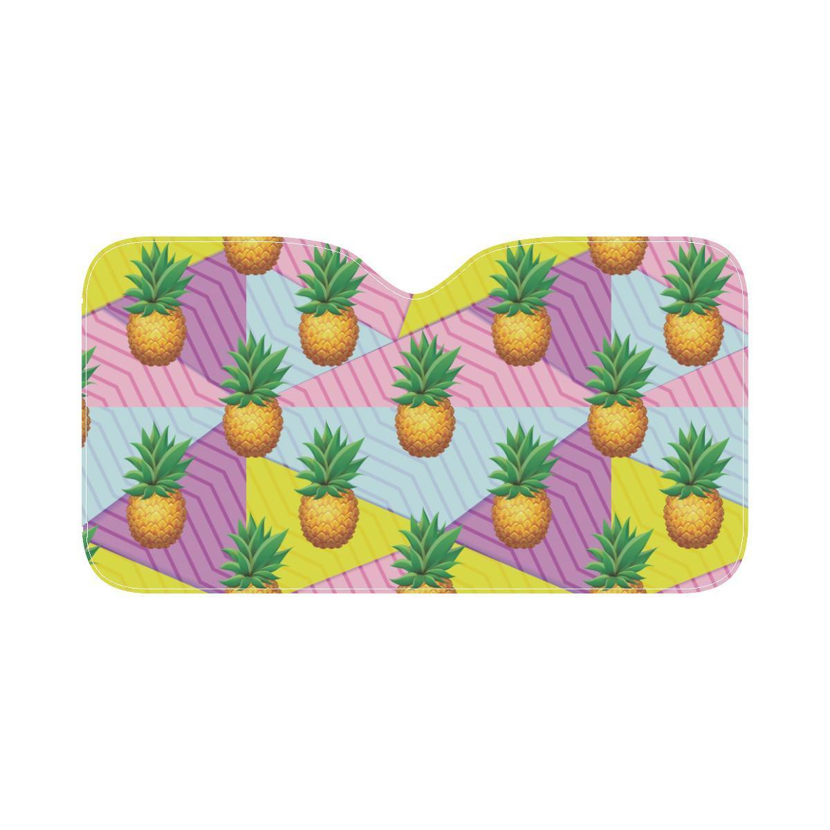 Pineapple Pattern Print Design PP05 Car Sun Shade-JorJune
