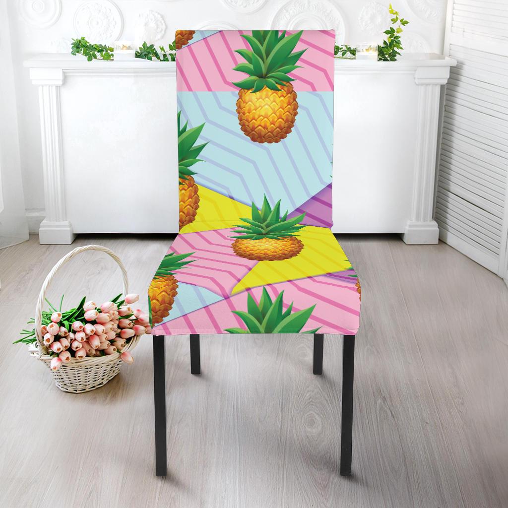 Pineapple Pattern Print Design PP05 Dining Chair Slipcover-JORJUNE.COM