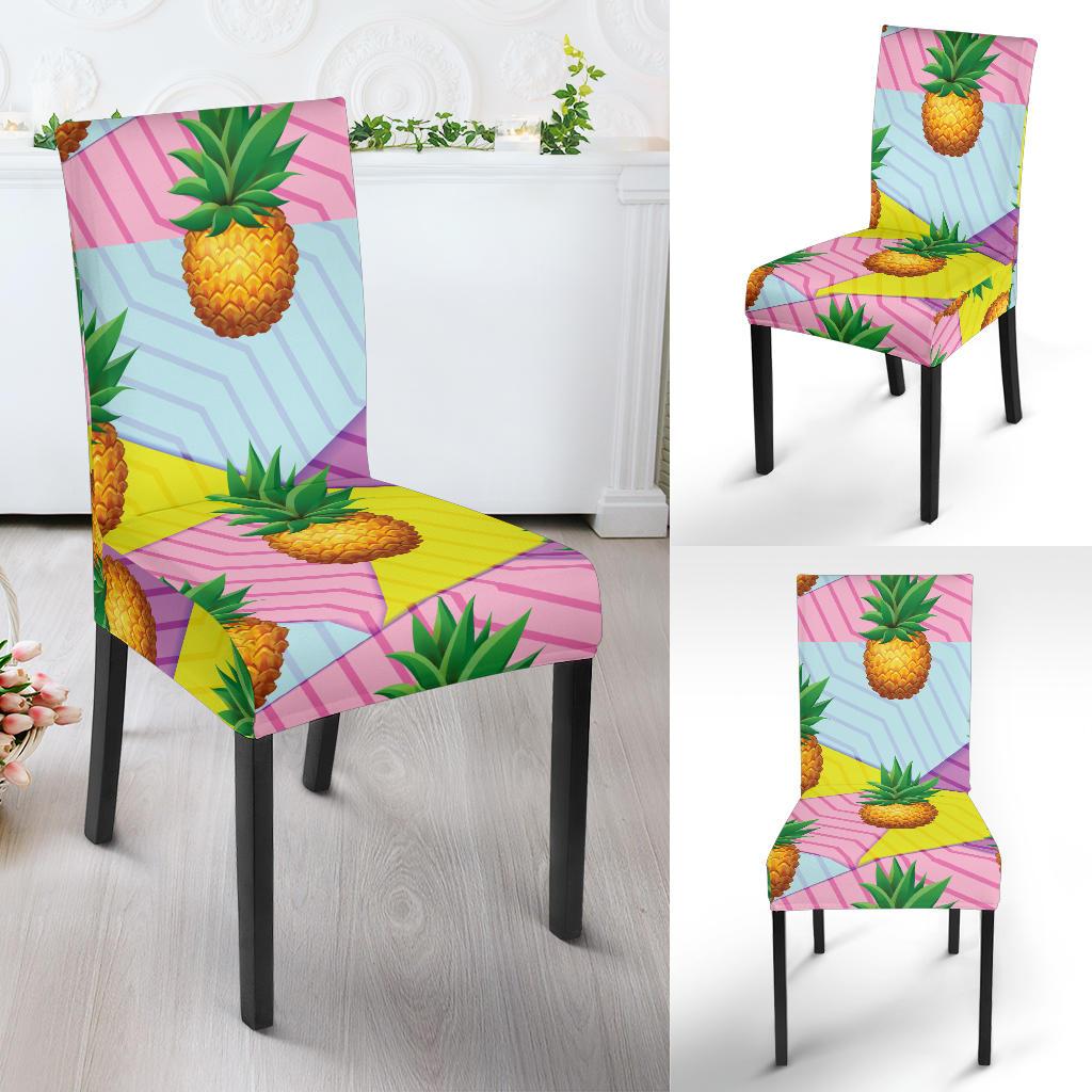 Pineapple Pattern Print Design PP05 Dining Chair Slipcover-JORJUNE.COM