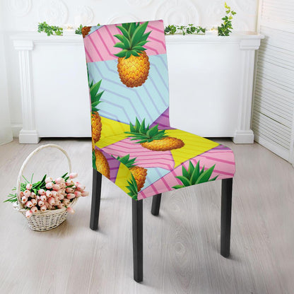 Pineapple Pattern Print Design PP05 Dining Chair Slipcover-JORJUNE.COM