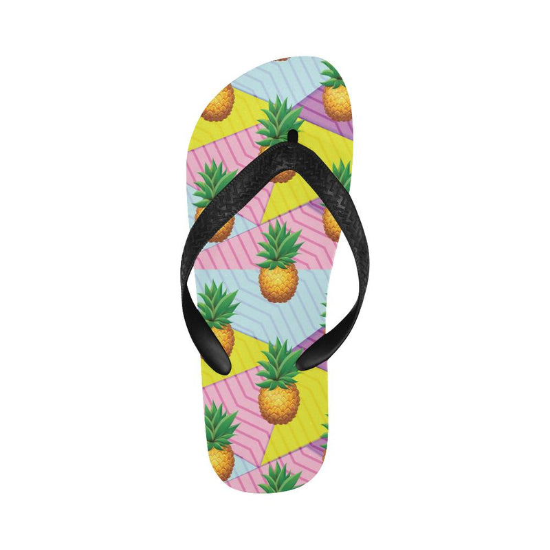 Pineapple Pattern Print Design PP05 Flip Flops-JorJune