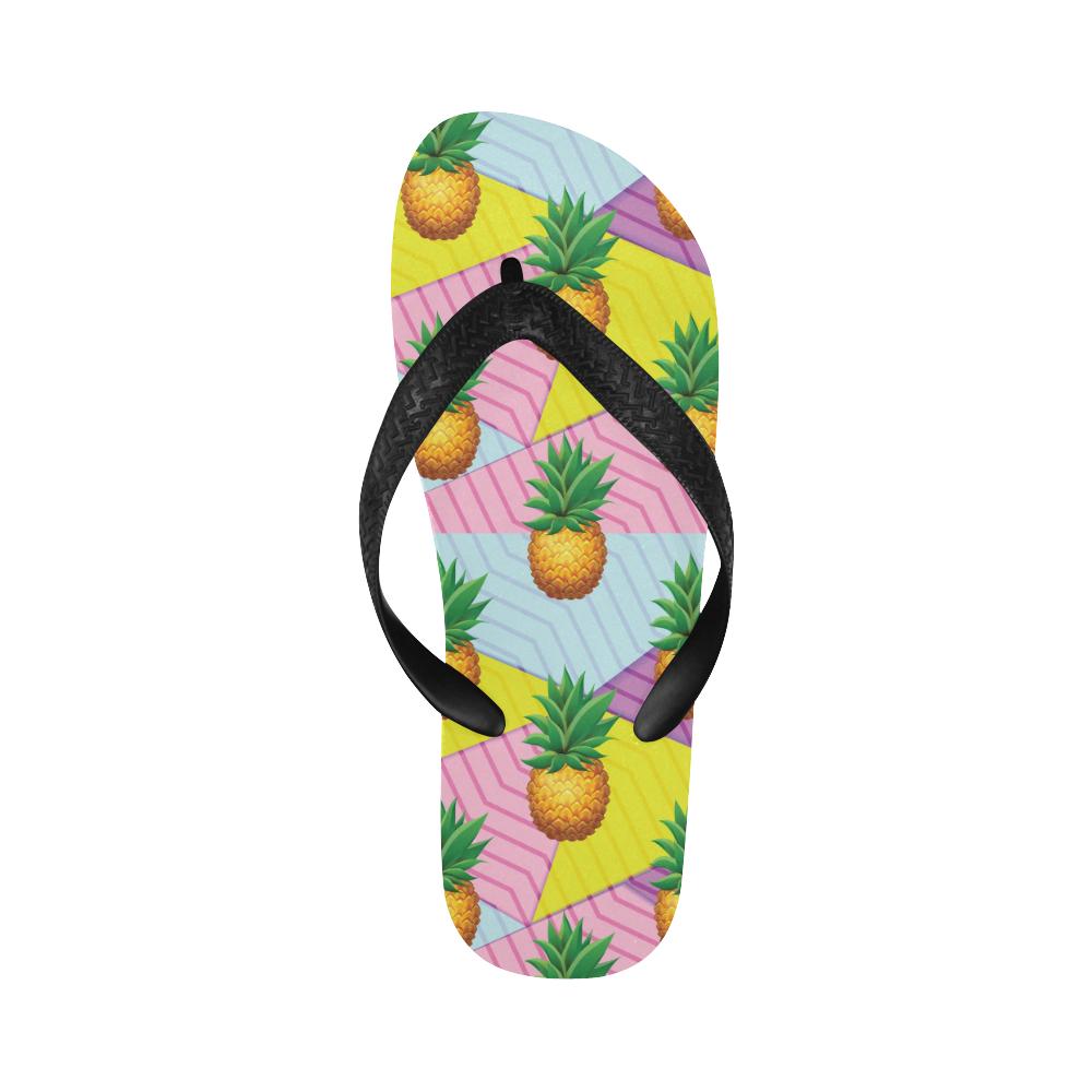 Pineapple Pattern Print Design PP05 Flip Flops-JorJune