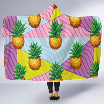 Pineapple Pattern Print Design PP05 Hooded Blanket-JORJUNE.COM