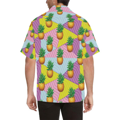Pineapple Pattern Print Design PP05 Men Hawaiian Shirt-JorJune