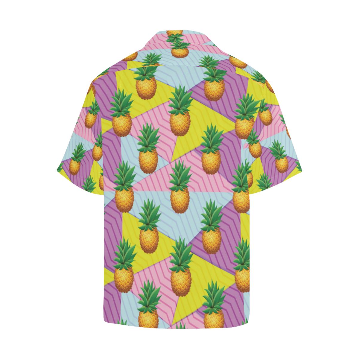 Pineapple Pattern Print Design PP05 Men Hawaiian Shirt-JorJune