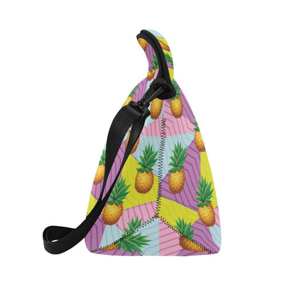 Pineapple Pattern Print Design PP05 Neoprene Lunch Bag-JorJune