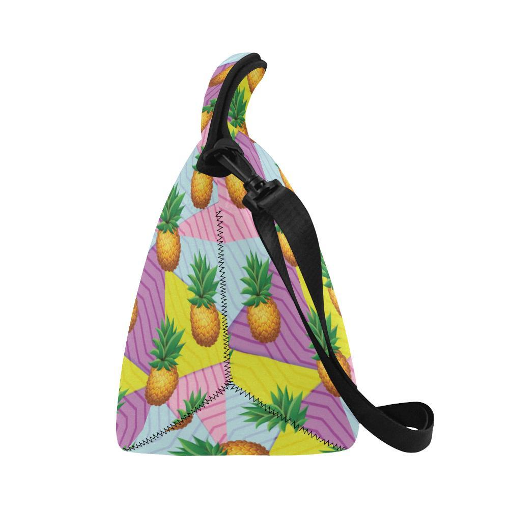 Pineapple Pattern Print Design PP05 Neoprene Lunch Bag-JorJune