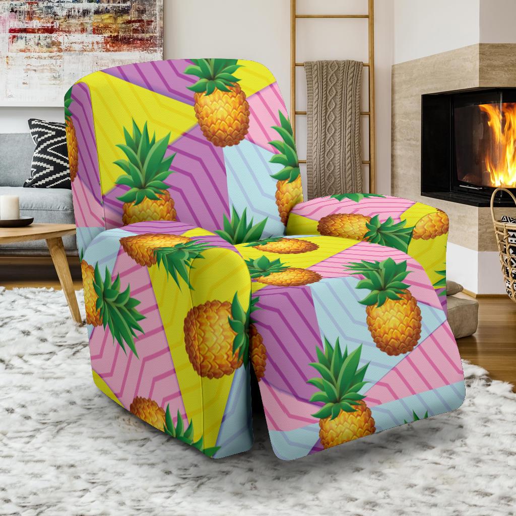 Pineapple Pattern Print Design PP05 Recliner Slipcover-JORJUNE.COM