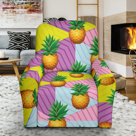 Pineapple Pattern Print Design PP05 Recliner Slipcover-JORJUNE.COM