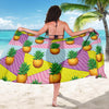 Pineapple Pattern Print Design PP05 Sarong Pareo Wrap-JORJUNE.COM