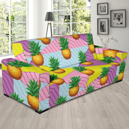 Pineapple Pattern Print Design PP05 Sofa Slipcover-JORJUNE.COM