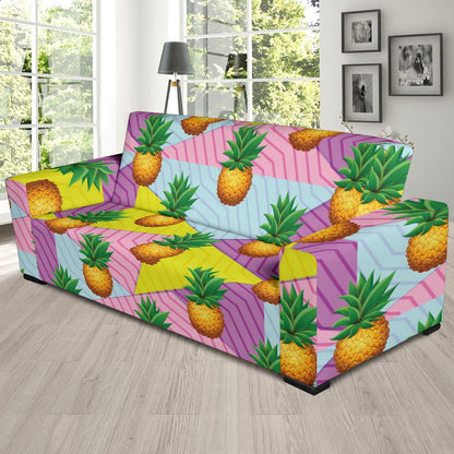Pineapple Pattern Print Design PP05 Sofa Slipcover-JORJUNE.COM
