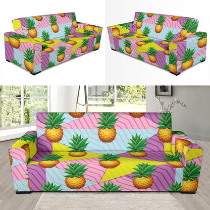 Pineapple Pattern Print Design PP05 Sofa Slipcover-JORJUNE.COM