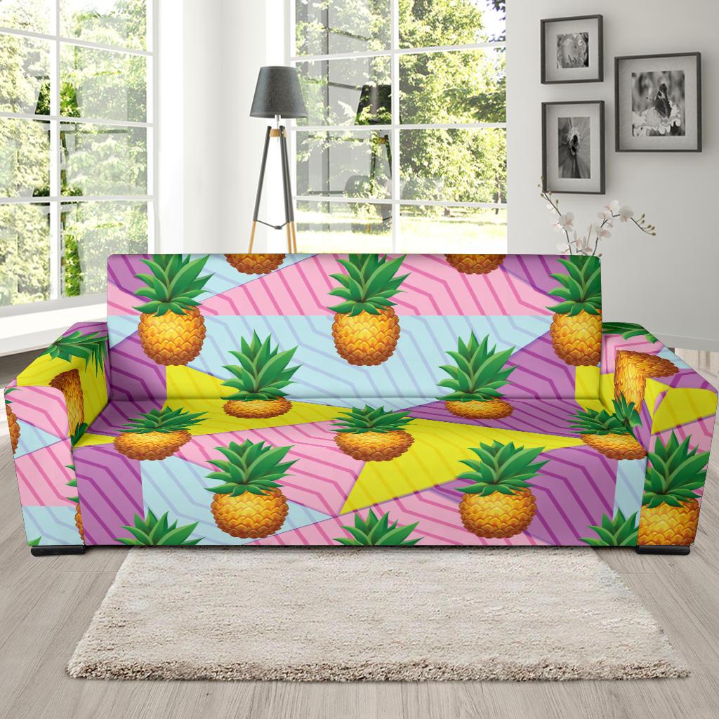 Pineapple Pattern Print Design PP05 Sofa Slipcover-JORJUNE.COM