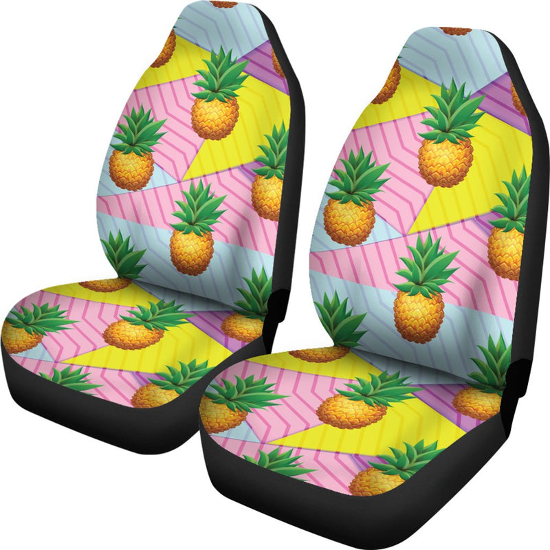 Pineapple Pattern Print Design PP05 Universal Fit Car Seat Covers-JorJune