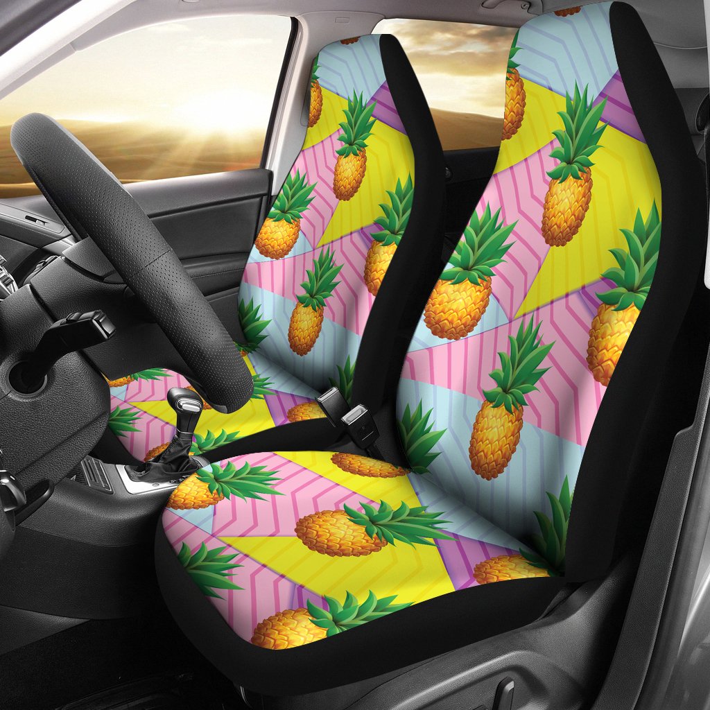 Pineapple Pattern Print Design PP05 Universal Fit Car Seat Covers-JorJune