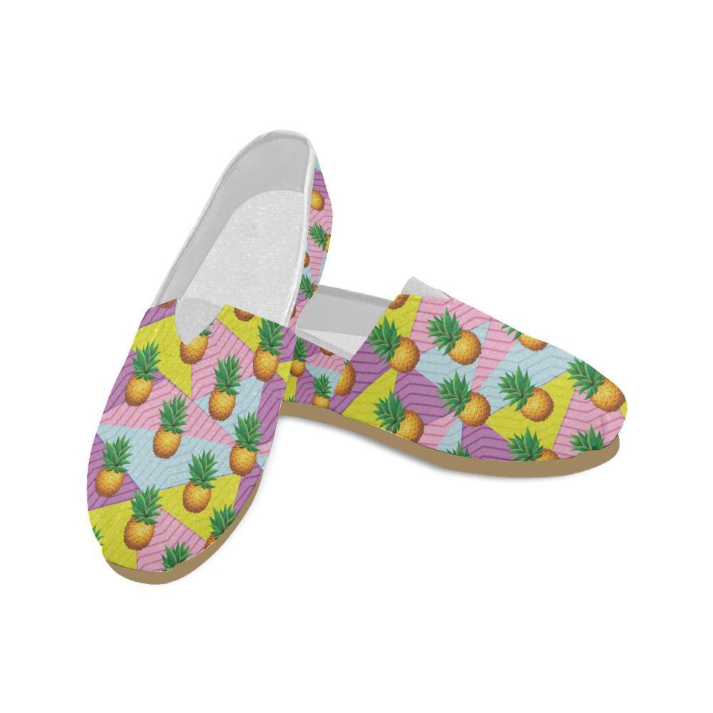 Pineapple Pattern Print Design PP05 Women Casual Shoes-JorJune.com