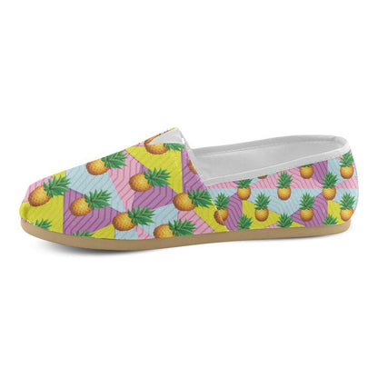 Pineapple Pattern Print Design PP05 Women Casual Shoes-JorJune.com