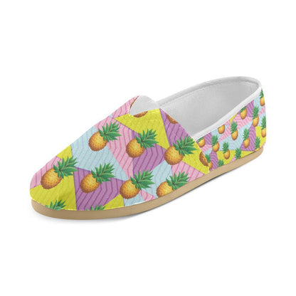 Pineapple Pattern Print Design PP05 Women Casual Shoes-JorJune.com